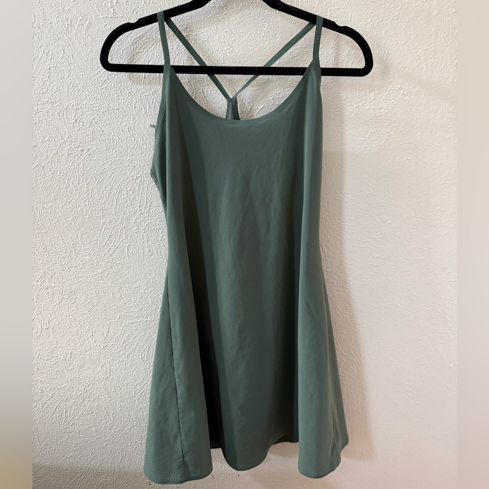 Outdoor Voices Sage Green Exercise Dress